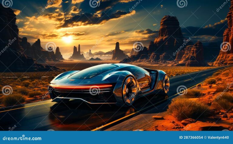 Por qué "El Auto Increíble" es un tema tan popular en la cultura 23 coche futurista en carretera desierta