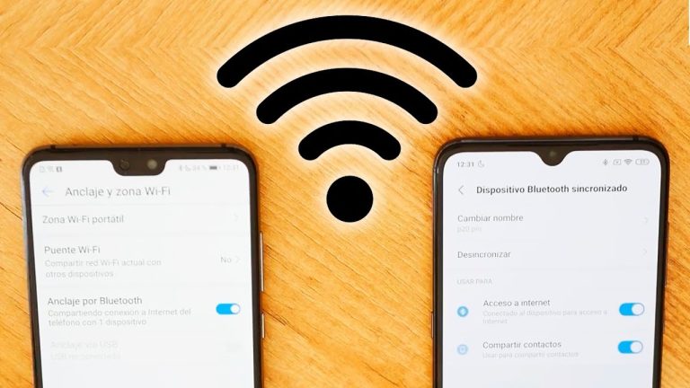 dispositivos moviles compartiendo conexion a internet