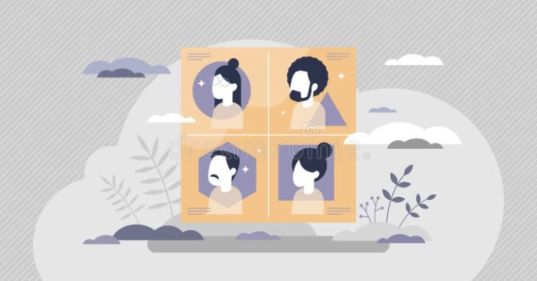 diversas personalidades representadas en ilustraciones