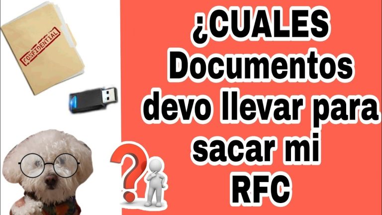 documentos necesarios para registrar rfc infonavit