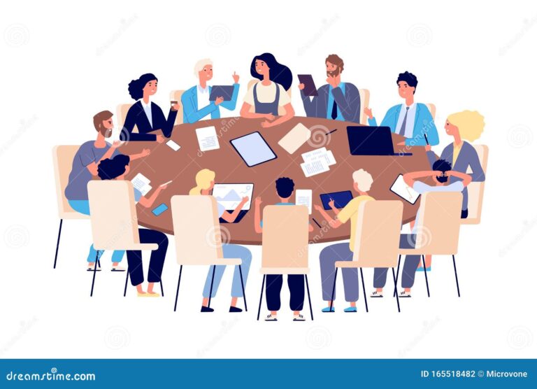 Qué métodos efectivos existen para tomar decisiones en grupo 13 grupo de personas discutiendo en una mesa 2