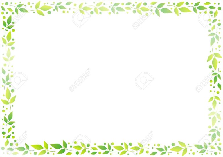 hoja en blanco con marco decorativo