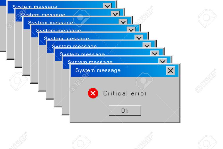 icono de error en mensajeria digital