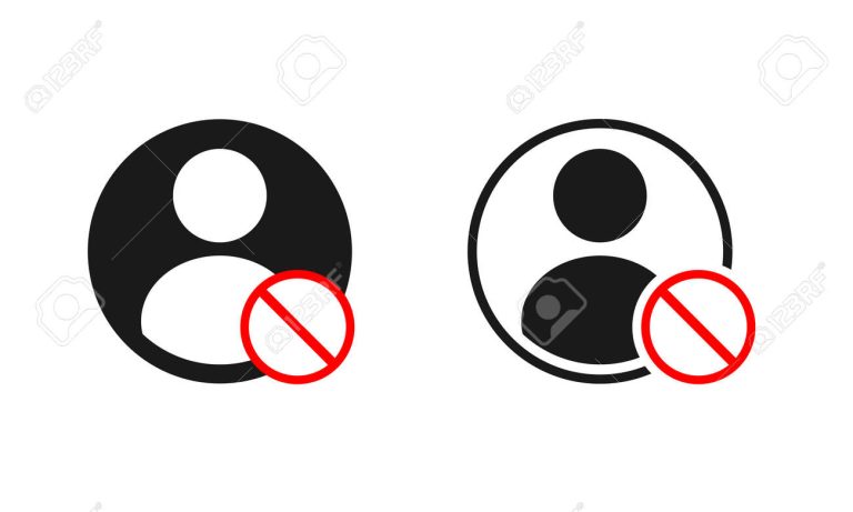 icono de instagram con simbolo de bloqueo