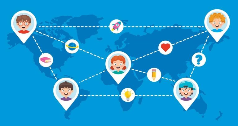 iconos de conexiones en redes sociales