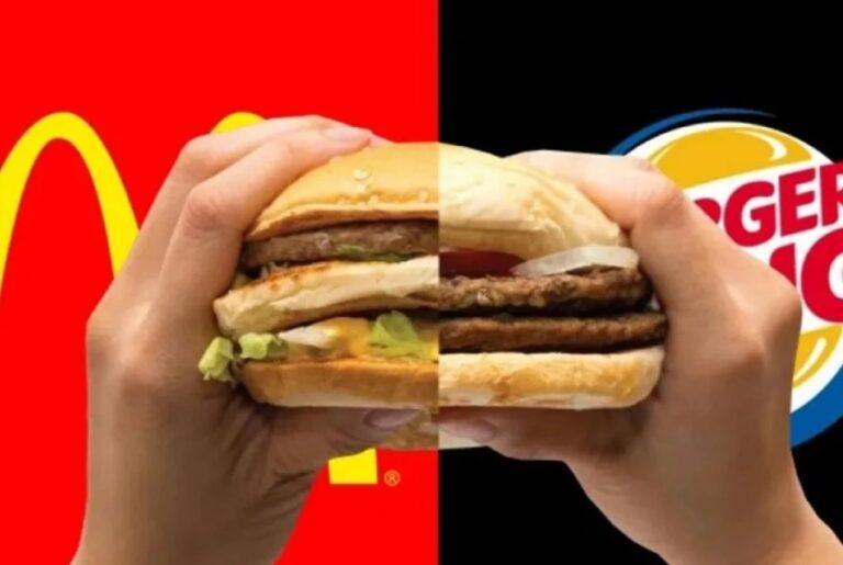iconos de hamburguesas de mcdonalds y burger king