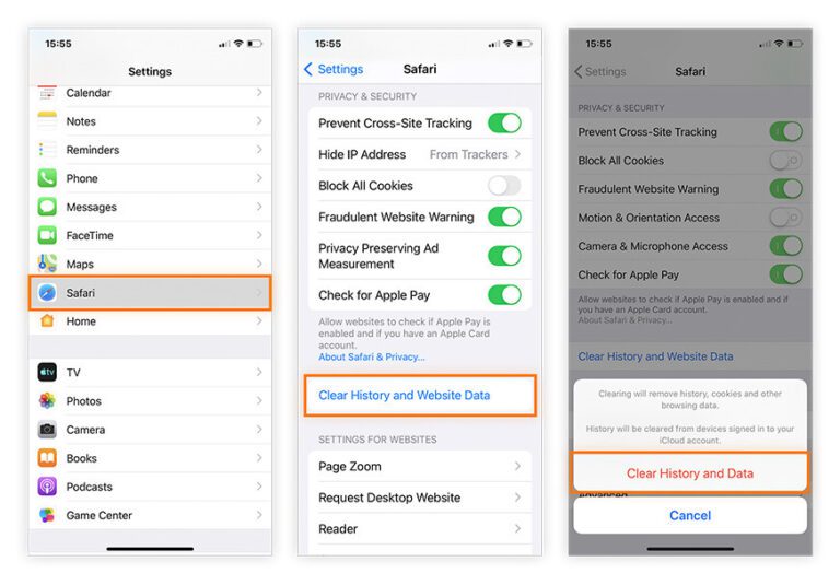 iphone mostrando documentos y datos en pantalla