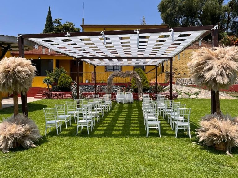 jardin de eventos al aire libre elegante