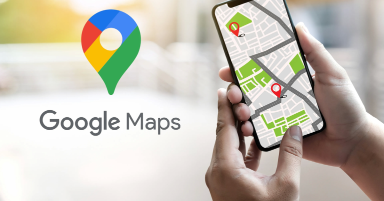 mapa con senal de gps en accion