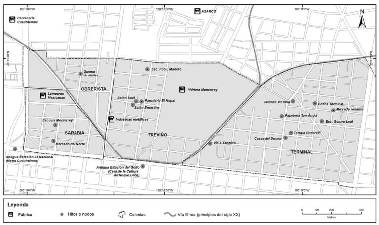 mapa de colonias en monterrey