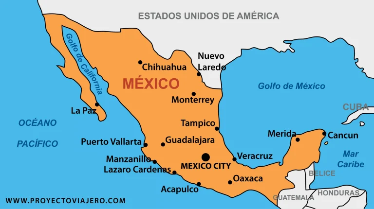 Cuál es la capital de mi entidad en México 17 mapa de mexico con capitales destacadas