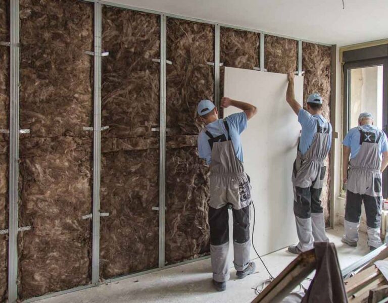 muro de tablaroca con aislamiento acustico