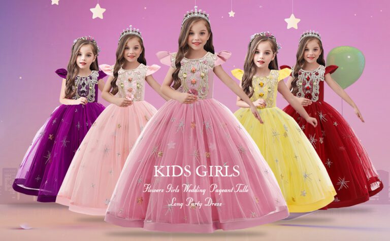 Cuál es el mejor outfit para ser invitada a una fiesta infantil 25 nina feliz en vestido colorido de fiesta