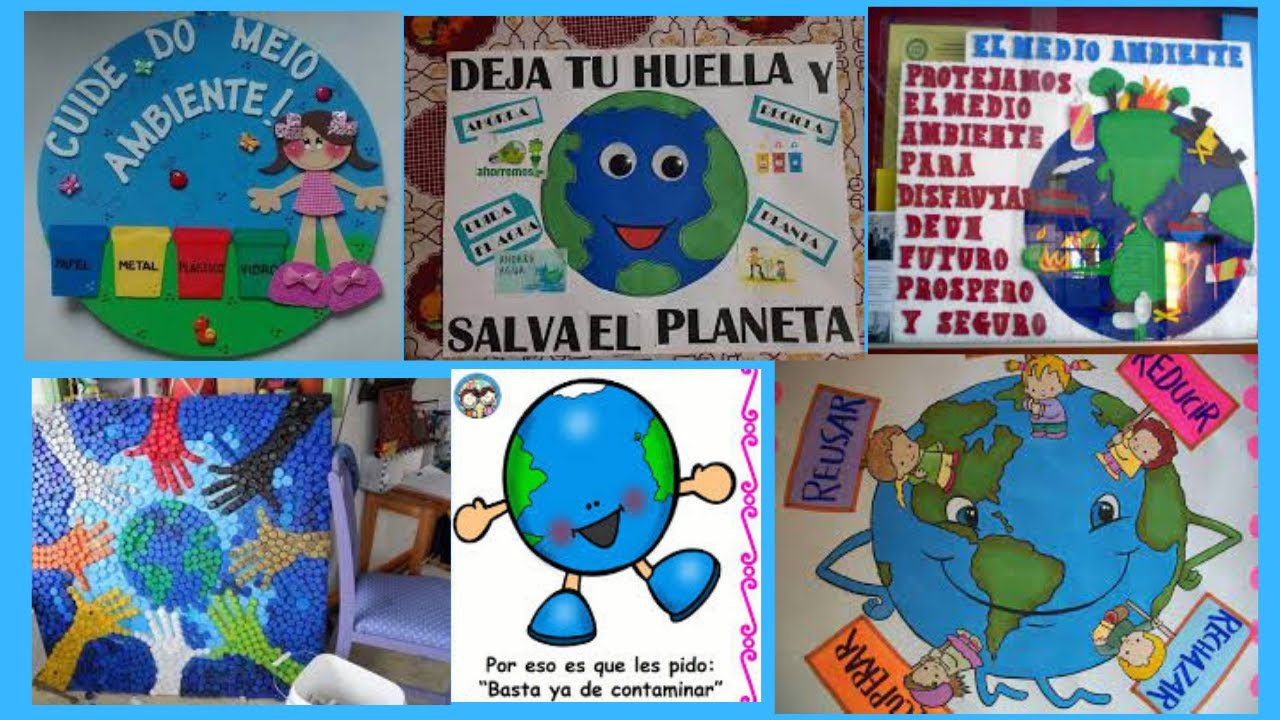 Cómo hacer carteles del cuidado del medio ambiente para niños
