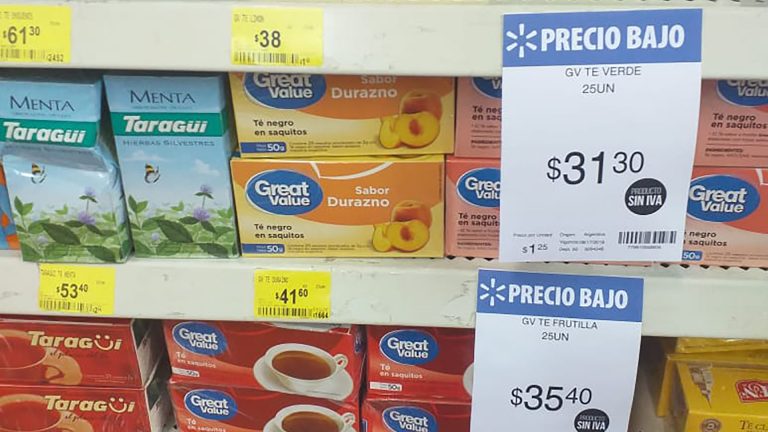 productos de supermercado con y sin iva