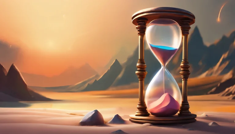 reloj de arena sobre un fondo neutral