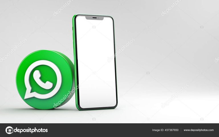 telefono movil con icono de whatsapp