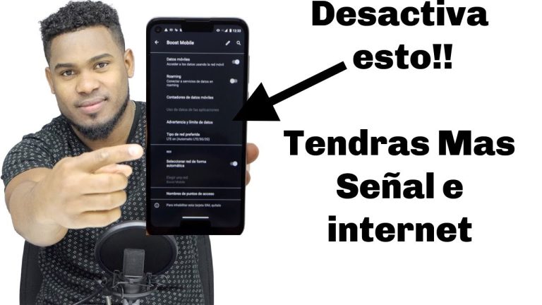 telefono movil y senal de conexion
