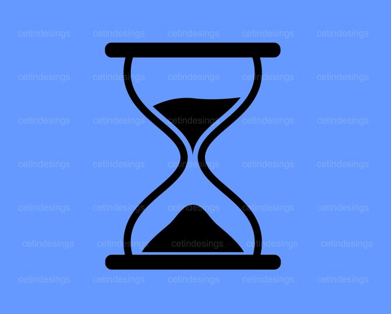 un reloj de arena en un fondo neutro