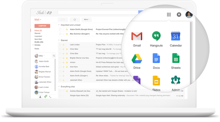 Cómo utilizar el asistente de configuración de G Suite correctamente 7 usuario configurando g suite en computadora
