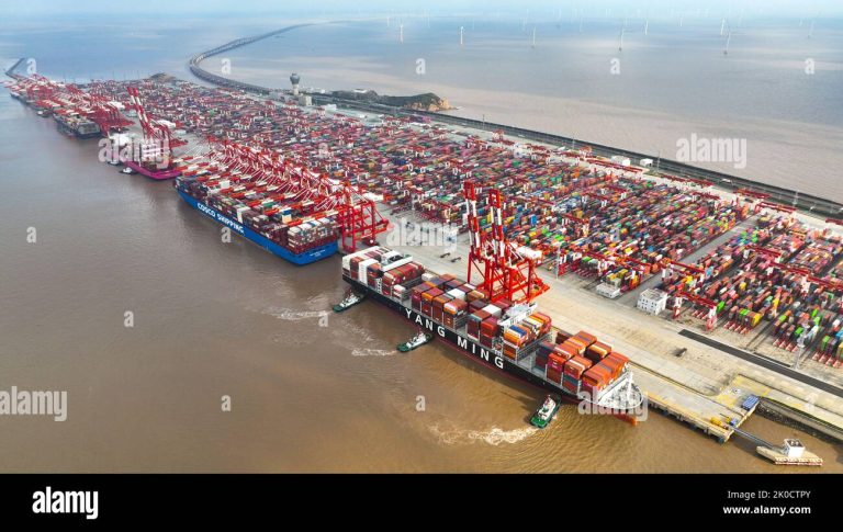 Cuál es el segundo puerto más grande del mundo y dónde se encuentra 20 vista aerea del puerto de shanghai